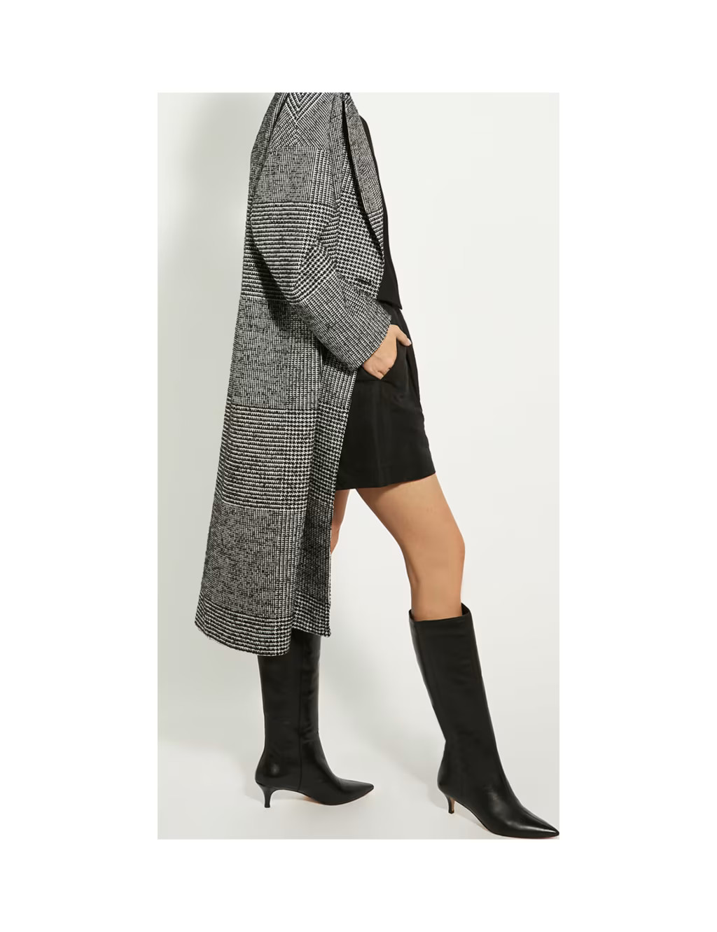 Leather Kitten Heel Pointed Knee High Boots | Marks & Spencer (UK)