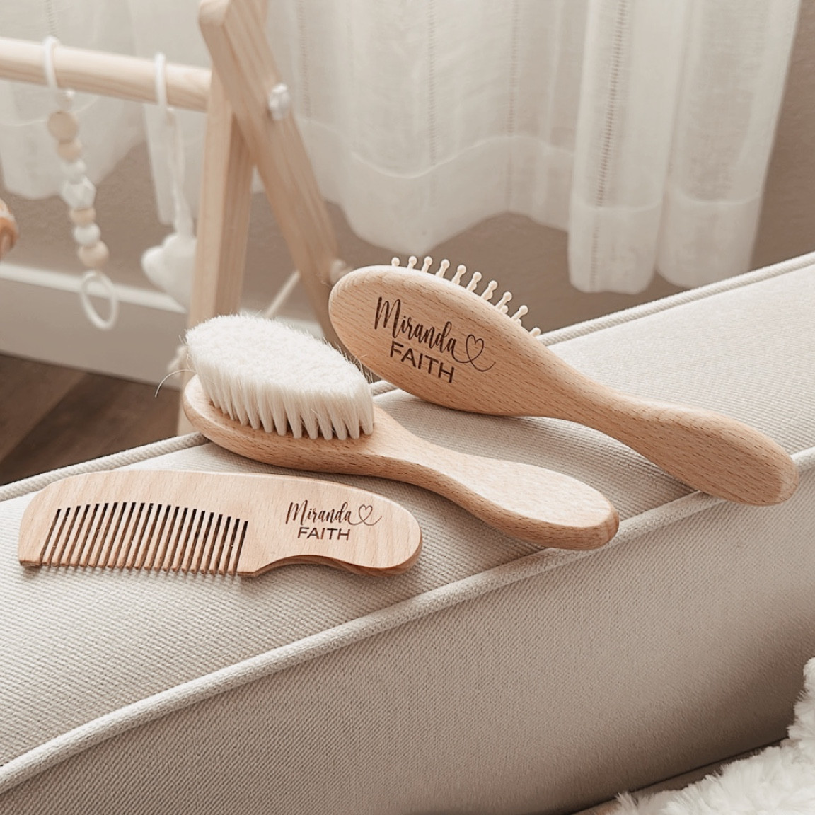 Baby personalized wooden brush and comb set

#LTKbeauty #LTKkids #LTKbaby