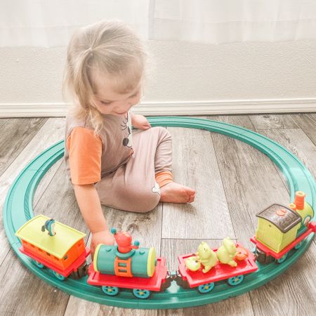 Great birthday gift idea for a toddler! B toys musical critter express train set.

#LTKkids #LTKfamily