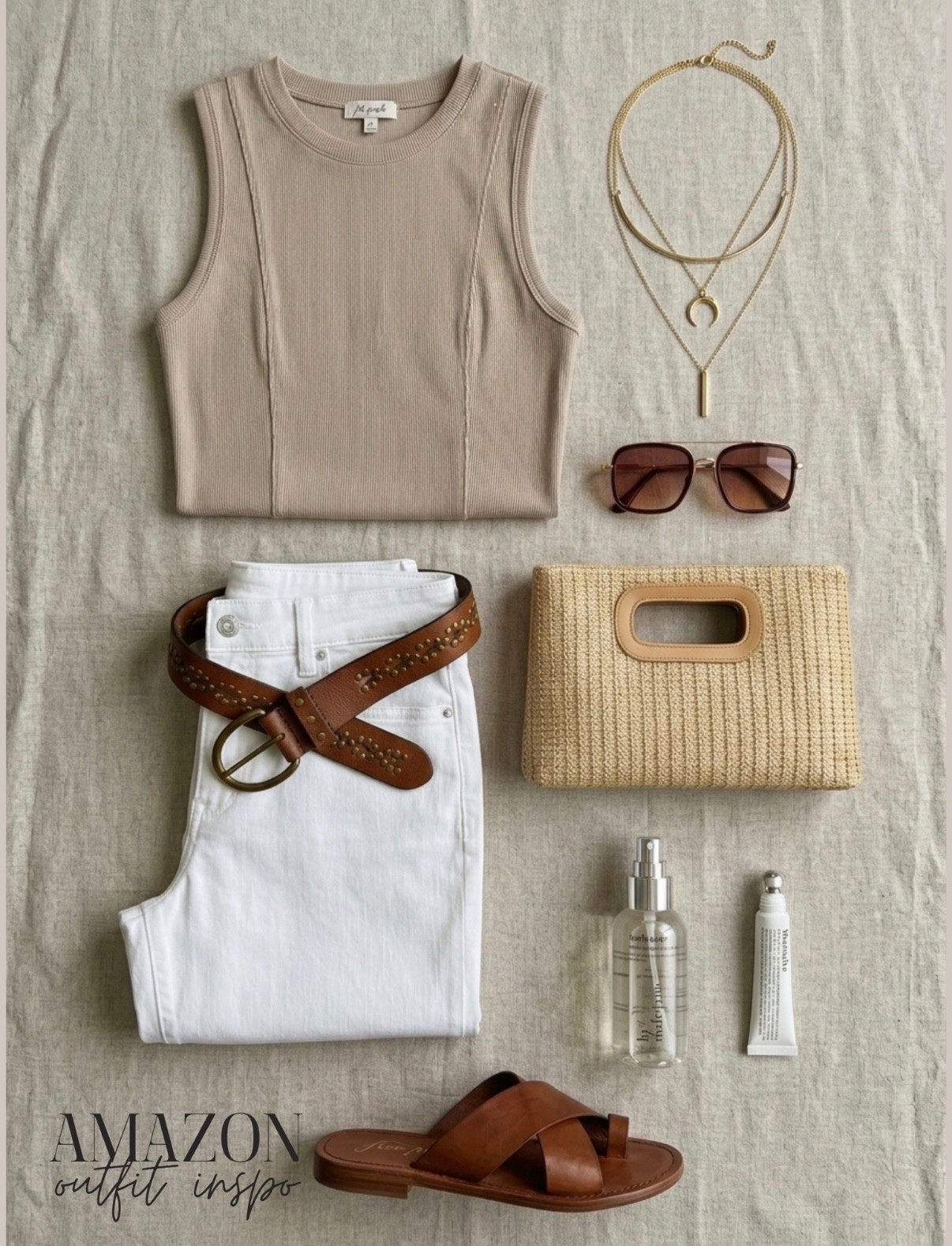 🤍 Gorgeous, elevated outfit inspo from Amazon. I added some boho chic accessories to complete the look 🫶🏼