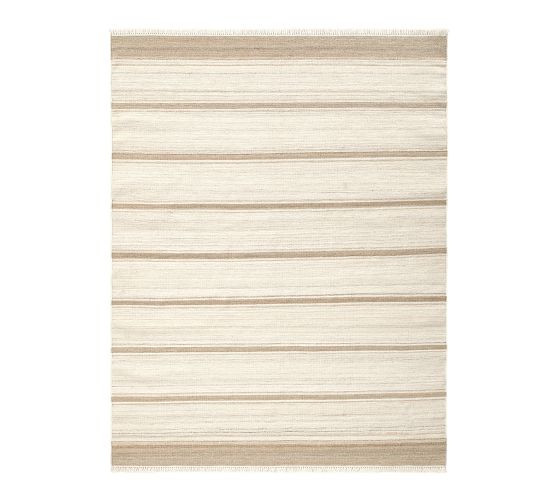 Seaside Striped Outdoor Performance Rug | Pottery Barn (US)