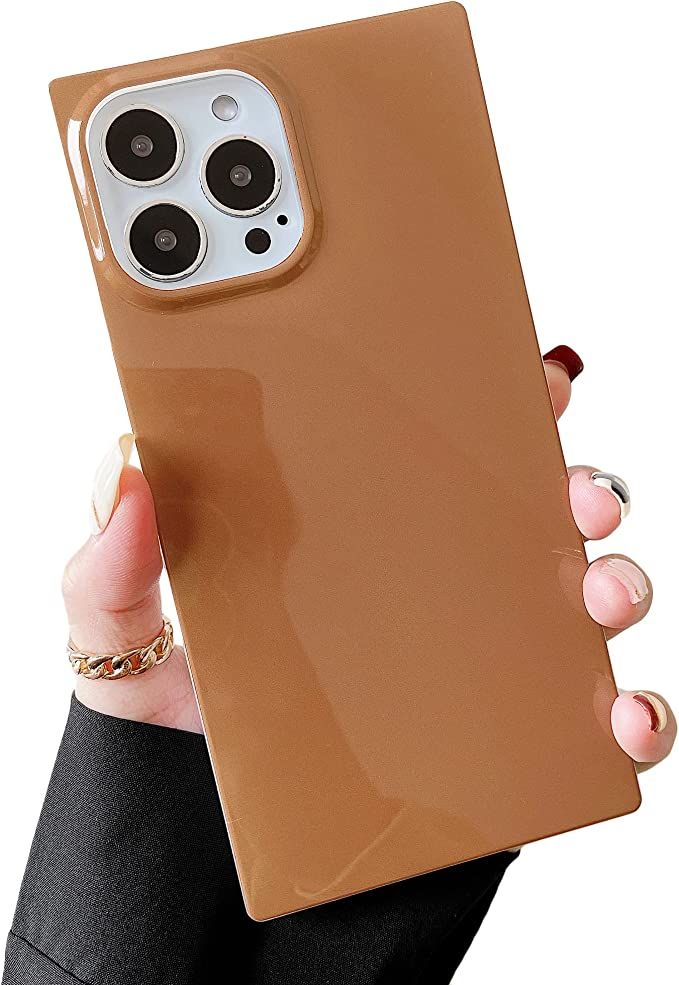 Cocomii Square iPhone 12/12 Pro Case - Square Neutral Plain Color - Slim - Lightweight - Glossy -... | Amazon (US)