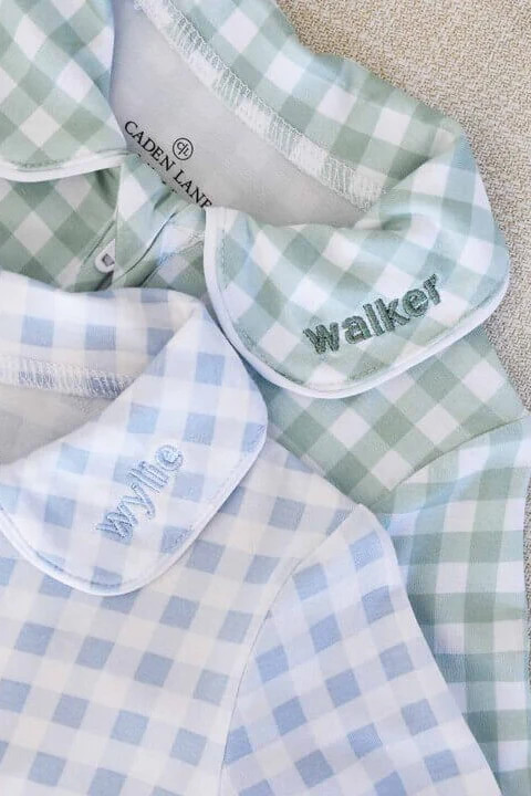 Peter Pan Collar Zipper Footie | Caden Lane