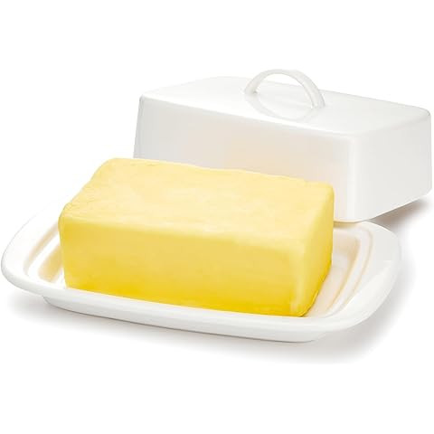 Bee House Zero Japan Ceramic Butter Dish with Lid and Knife for Countertop or Refrigerator - Butt... | Amazon (US)
