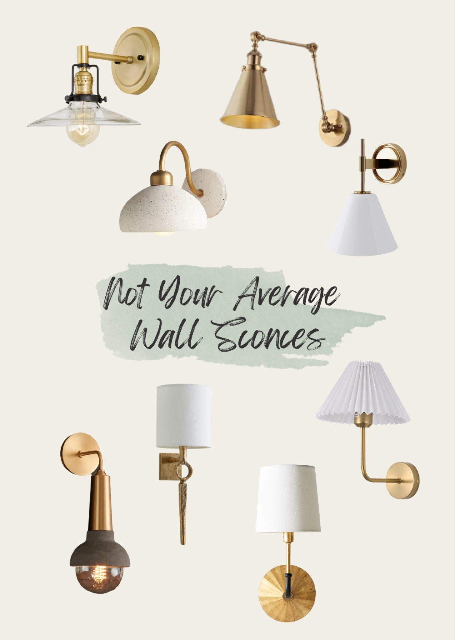 Unique, show-stopping brass wall sconces

#LTKhome