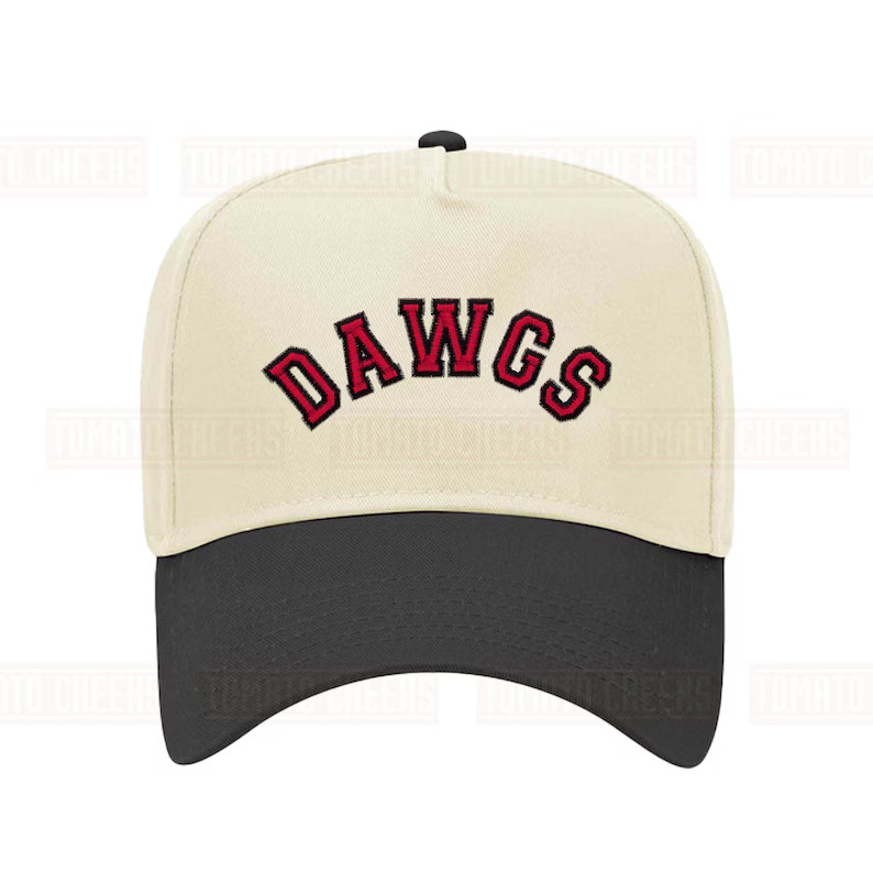 Custom DAWGS Embroidered Hat GEORGIA Personalized Retro Arched Block Snapback Cap Fast Ship - Ets... | Etsy (US)