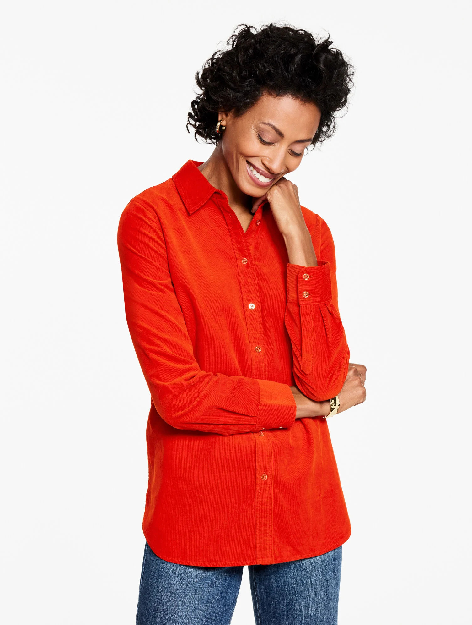 Corduroy Modern Classic Shirt | Talbots