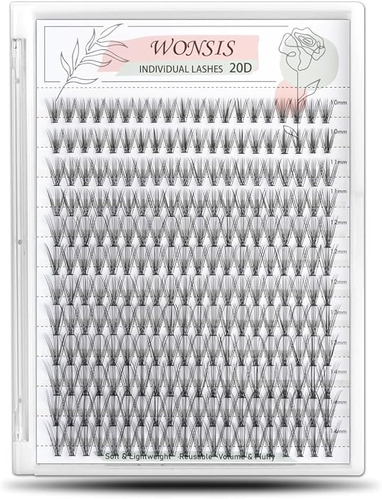 20D Lash Clusters, Individual Lashes, 240 Pcs 20D Individual Lash Extensions, Volume Soft Lightwe... | Amazon (US)
