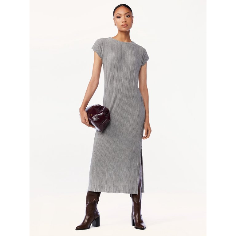 Scoop Women's Midi Dress with Dolman Sleeves | Walmart (US)