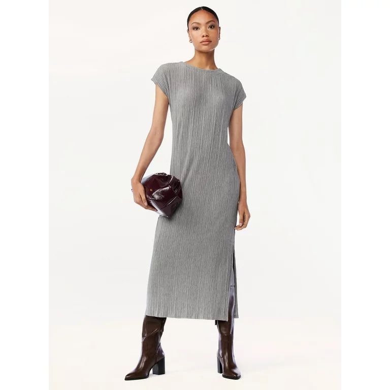 Scoop Women's Midi Dress with Dolman Sleeves | Walmart (US)