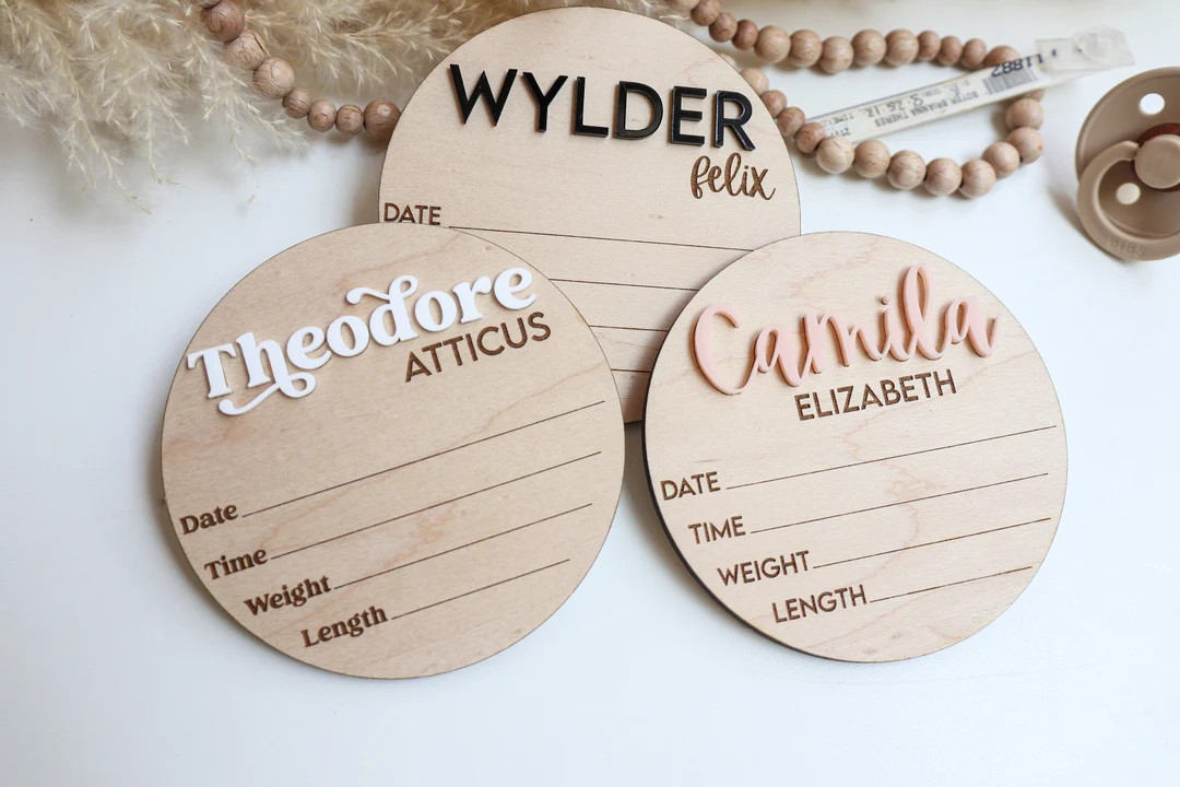 Birth Stats Announcement Sign, Baby Name Sign, Name Sign for Baby Girl, Wooden Sign for Hospital,... | Etsy (US)