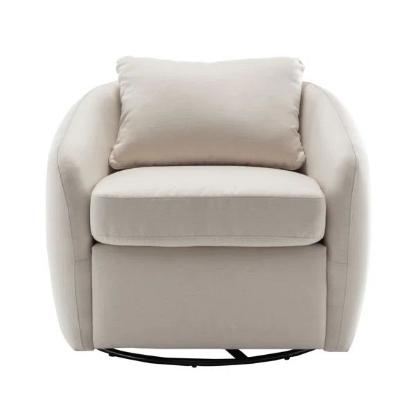 Balvir Upholstered Swivel Barrel Chair | Wayfair North America