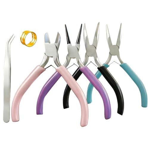 LBUQSVF 4pcs Mini Jewelry Pliers Tools Set for Jewelry Making & Repair | Amazon (US)