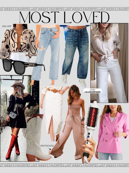 This week’s best sellers!🤍
- SPANX code: LILLIEXSPANX
- Amazon blouse has a 20% off coupon

Summer dress. Country concert outfit. Maxi skirt. Jeans. Amazon finds. Cowboy boots. Travel outfit. 

#LTKStyleTip #LTKSaleAlert #LTKFindsUnder100