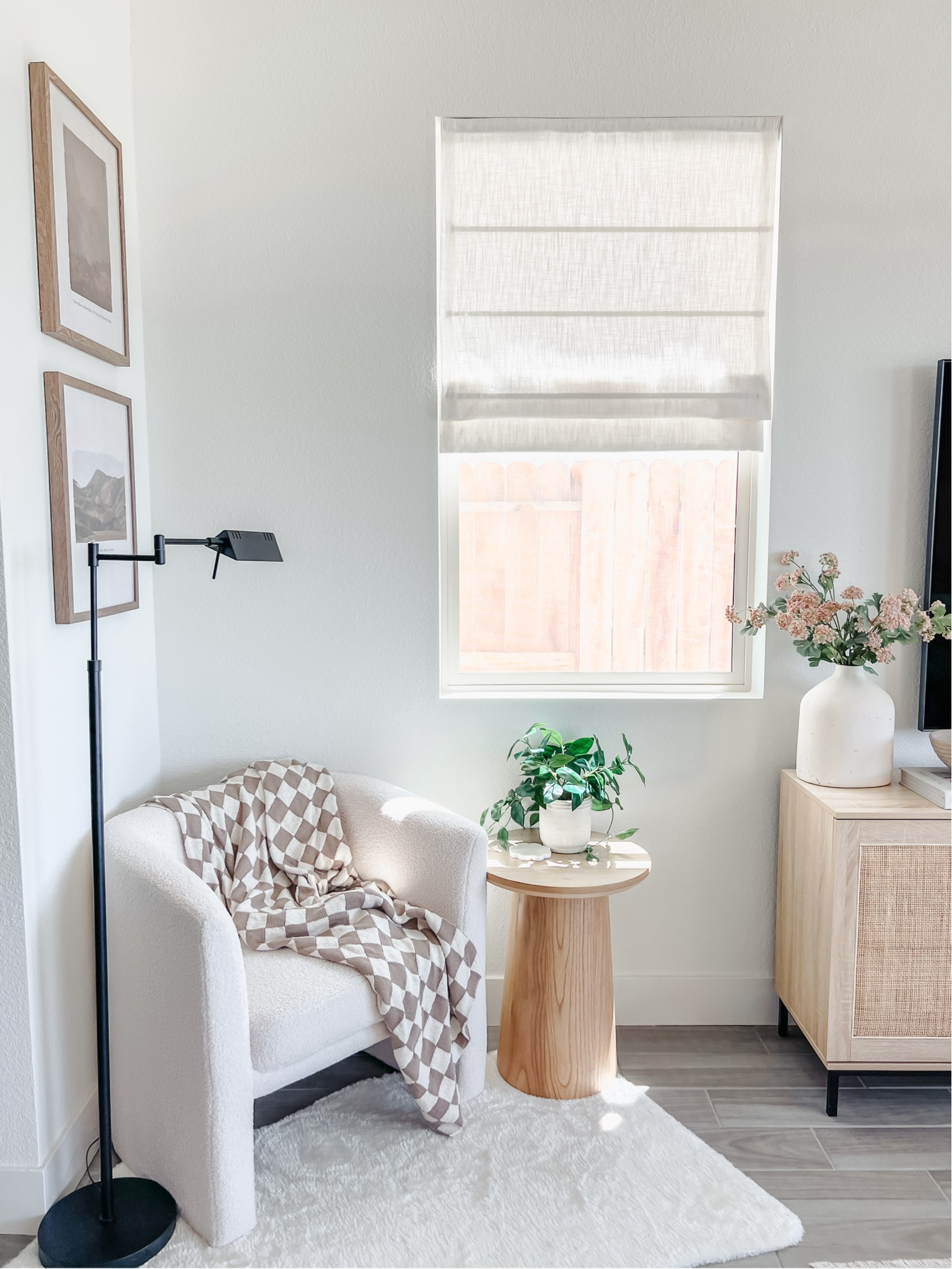 Recently installed Roman shades by TwoPages on two windows in our living room. They’re customizable, come in a variety of colors and even have different liner types like blackout, room darkening and privacy. 

These are the Liz Linen cordless roman shades in ivory white.

#LTKHome