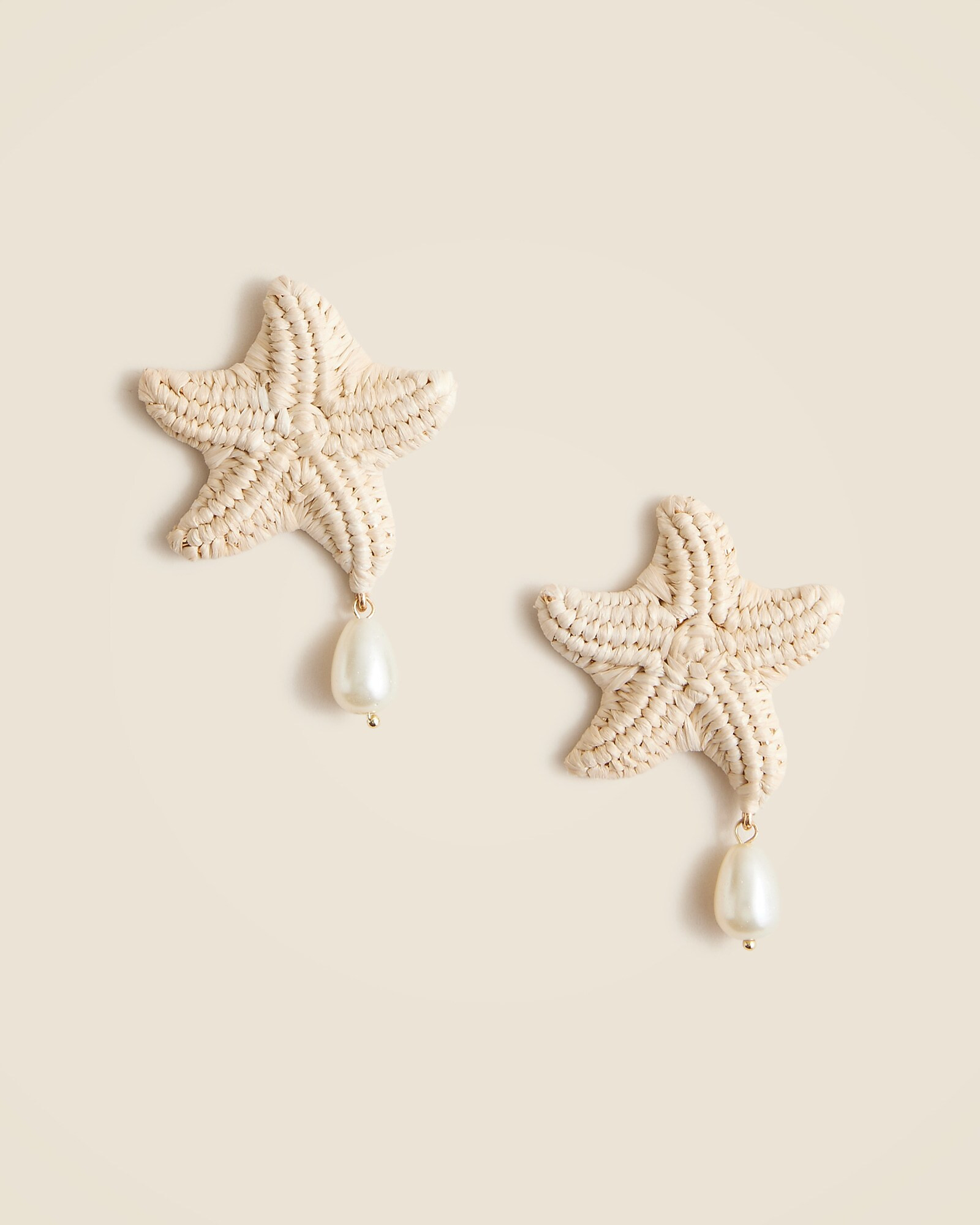 Raffia starfish statement earrings | J. Crew US