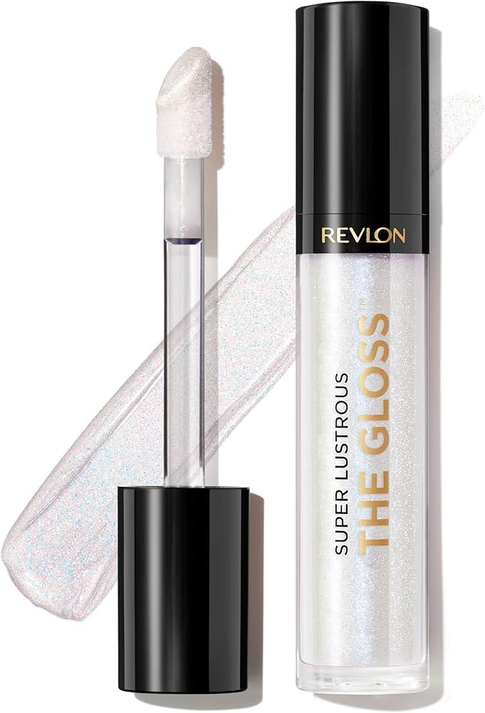 Revlon Lip Gloss, Super Lustrous The Gloss, Non-Sticky, High Shine Finish, 304 Frost Queen | Amazon (US)