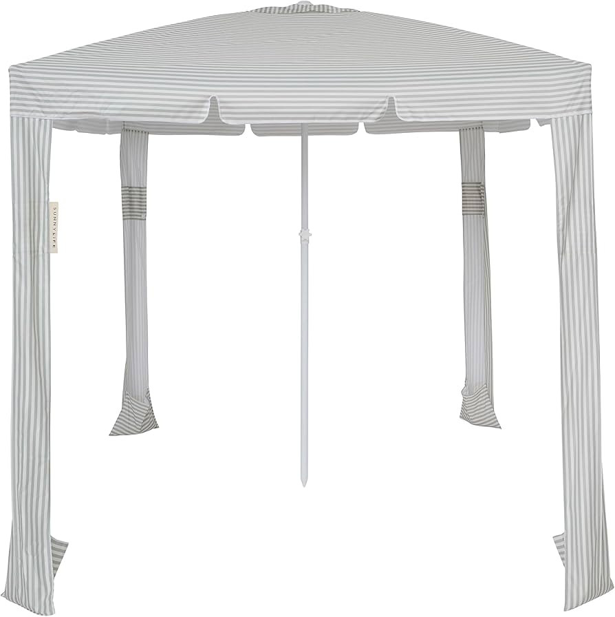 SUNNYLiFE Beach Cabana, Outdoor Sun Shelter, Polyester with Steel and Fiberglass Frame, Sea Sage ... | Amazon (US)