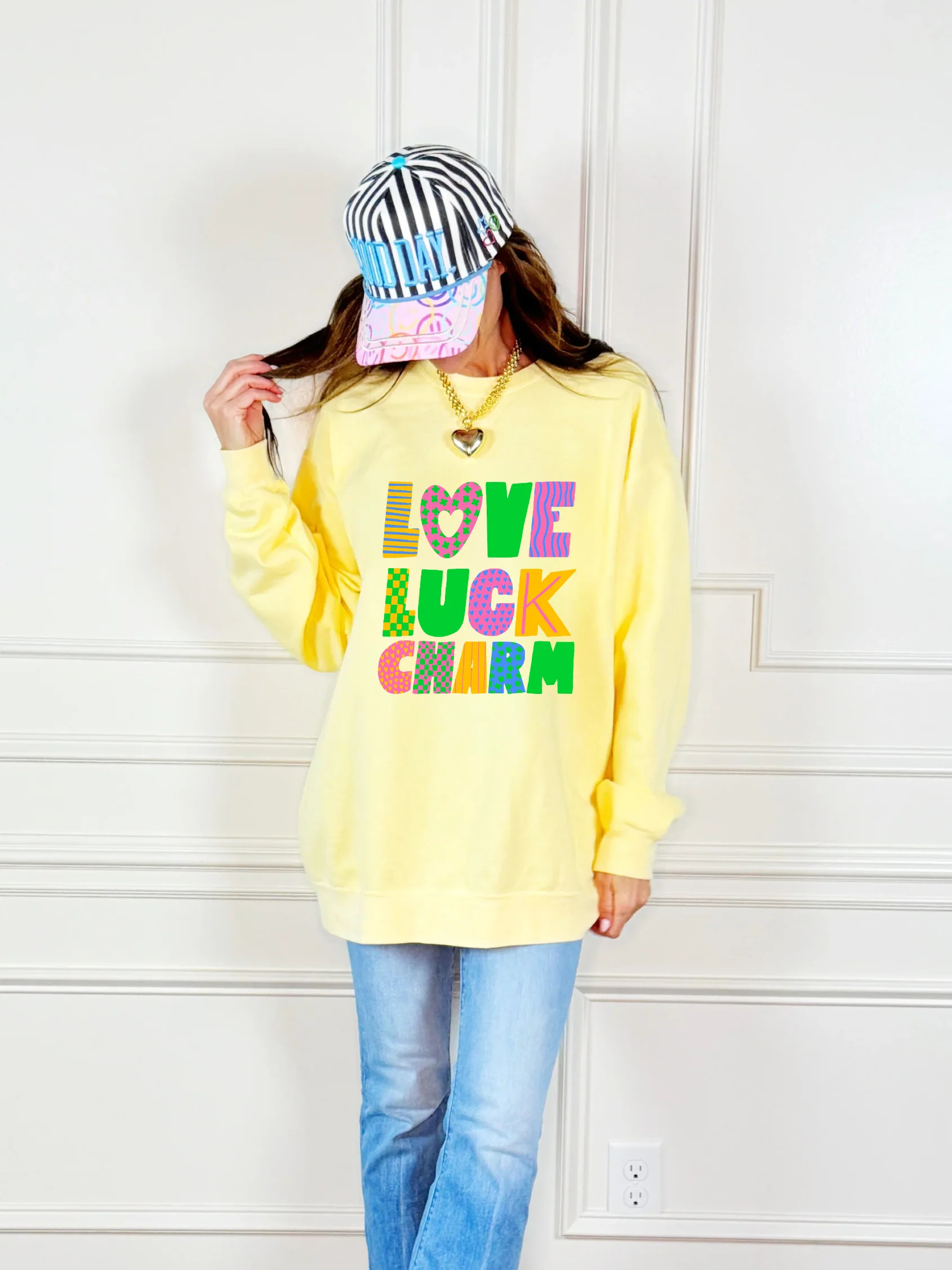 Love Luck Charm Youth & Adult Sweatshirt | Poppy & Pine