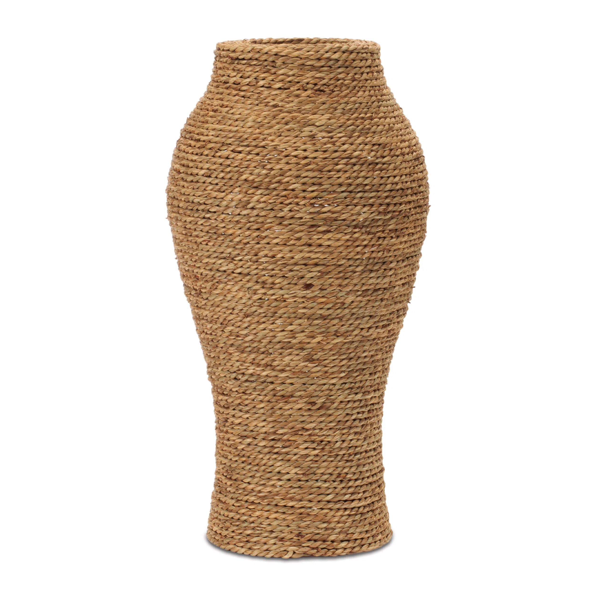 Woven Seagrass Floor Vase | Wayfair North America