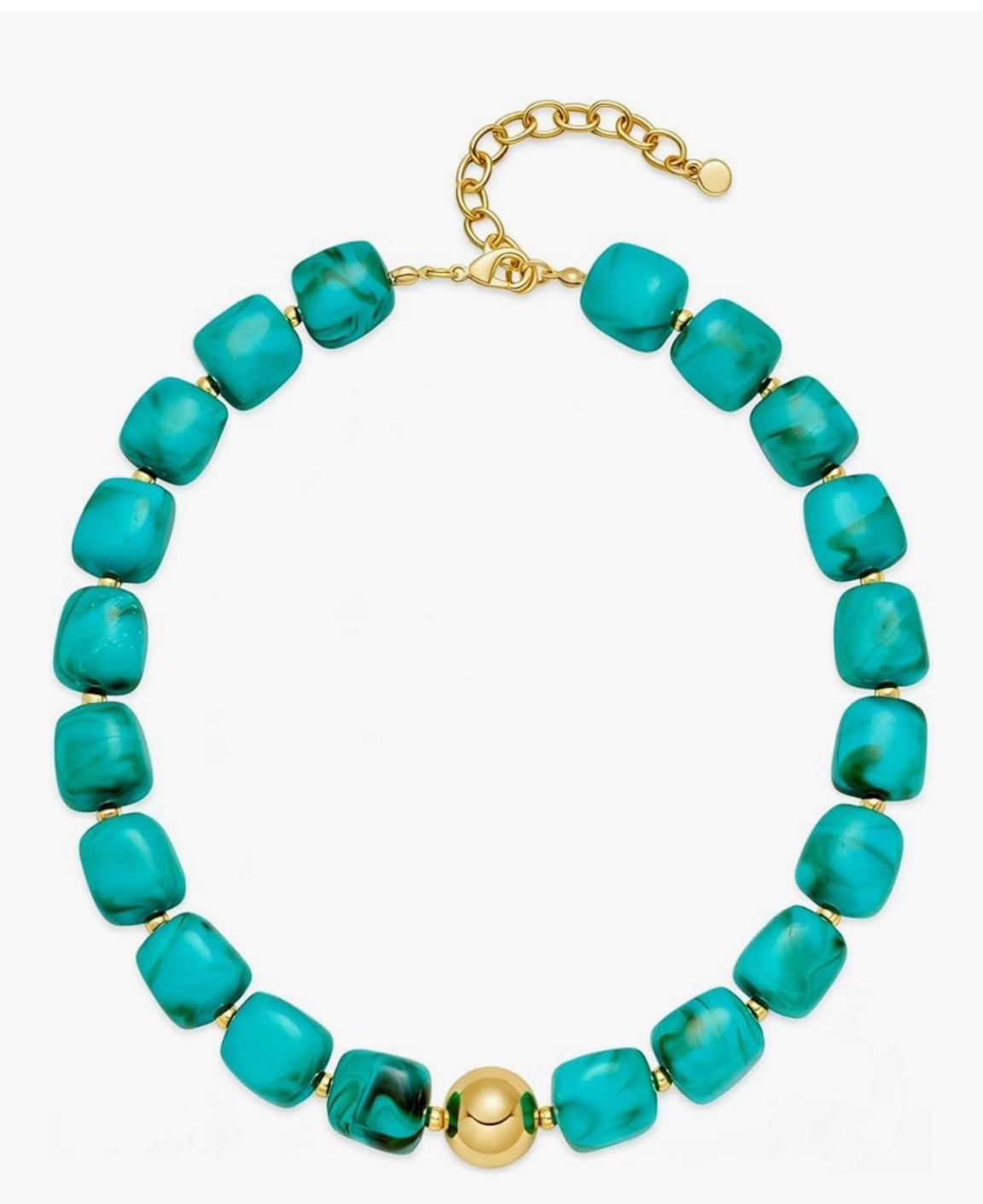 Turquoise and gold chunky statement necklace on Amazon

#LTKFestival #LTKootd #LTKgrwm