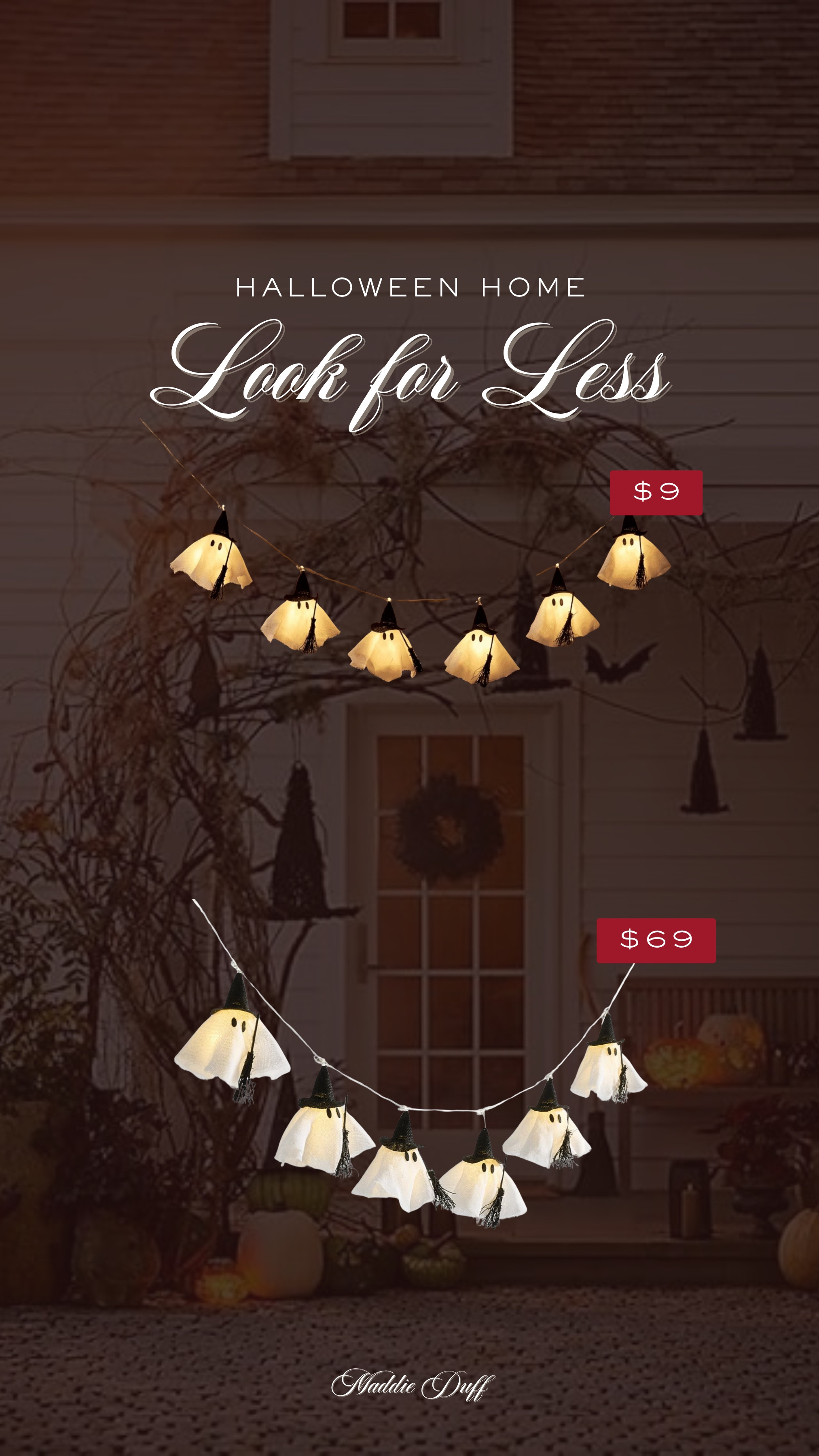 Look for less with the cutest halloween ghosts garland!


halloween home, halloween decor, home decor 

 #LTKSeasonal #LTKHome