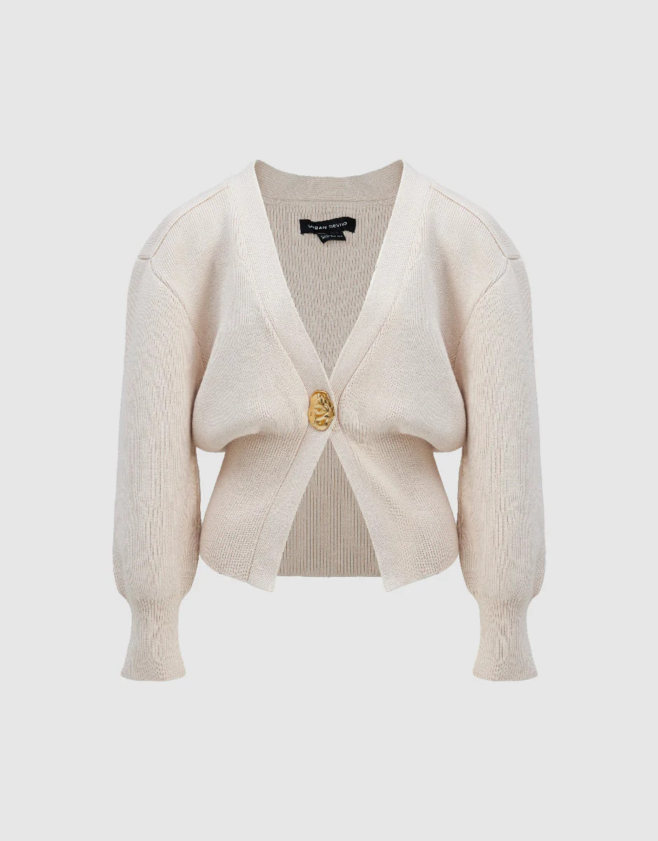 V-Neck Knitted Cardigan | Urban Revivo