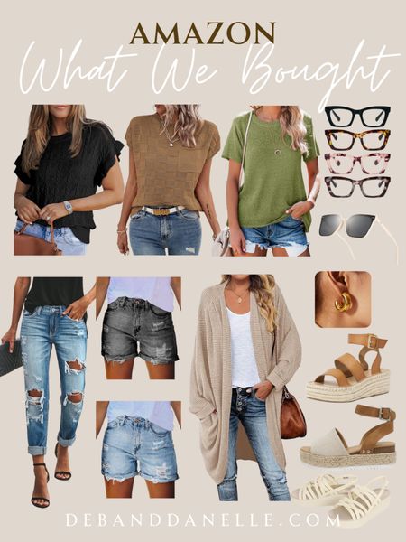 These are my Summer fashion picks from Amazon for the week including my favorite stretchy shorts and jeans, wedge sandals, knit tops, and my new sunglasses. 

#LTKMidsize #LTKSeasonal #LTKOver40