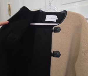 Rebecca Minkoff Tan Teddy Jacket with Black Accents | Poshmark