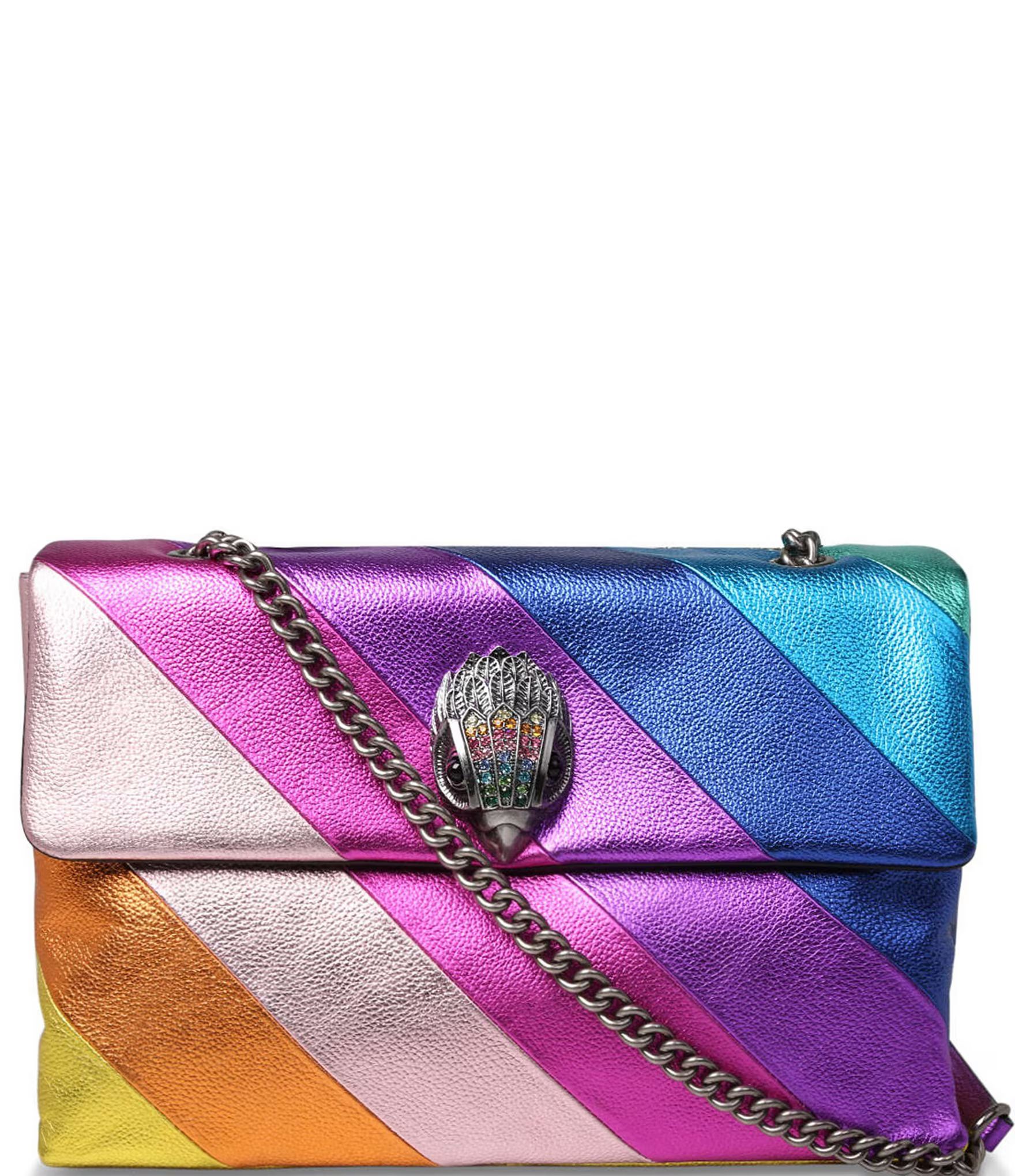 Kensington Metallic Rainbow Stripe XXL Shoulder Bag | Dillards