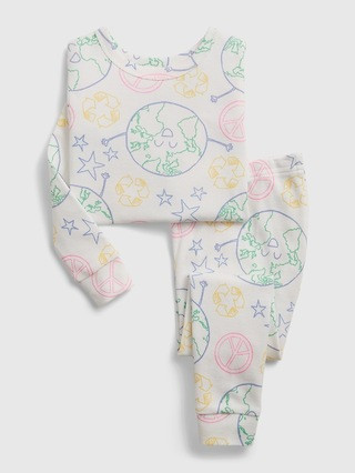 babyGap Organic Recycle Graphic PJ Set | Gap (US)