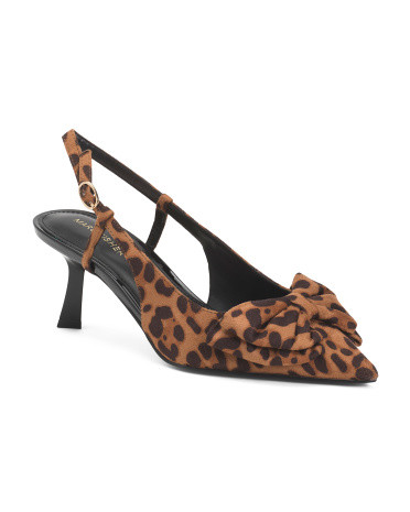 Suede Ariza Slingback Heels | TJ Maxx