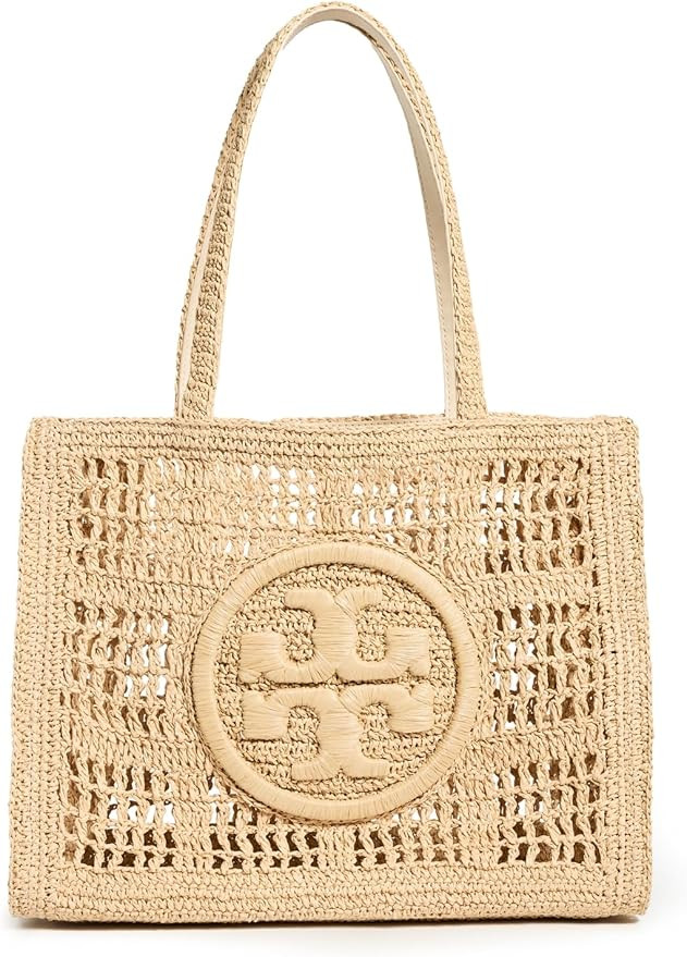 Tory Burch Women's Ella Hand Crocheted Small Tote | Amazon (US)