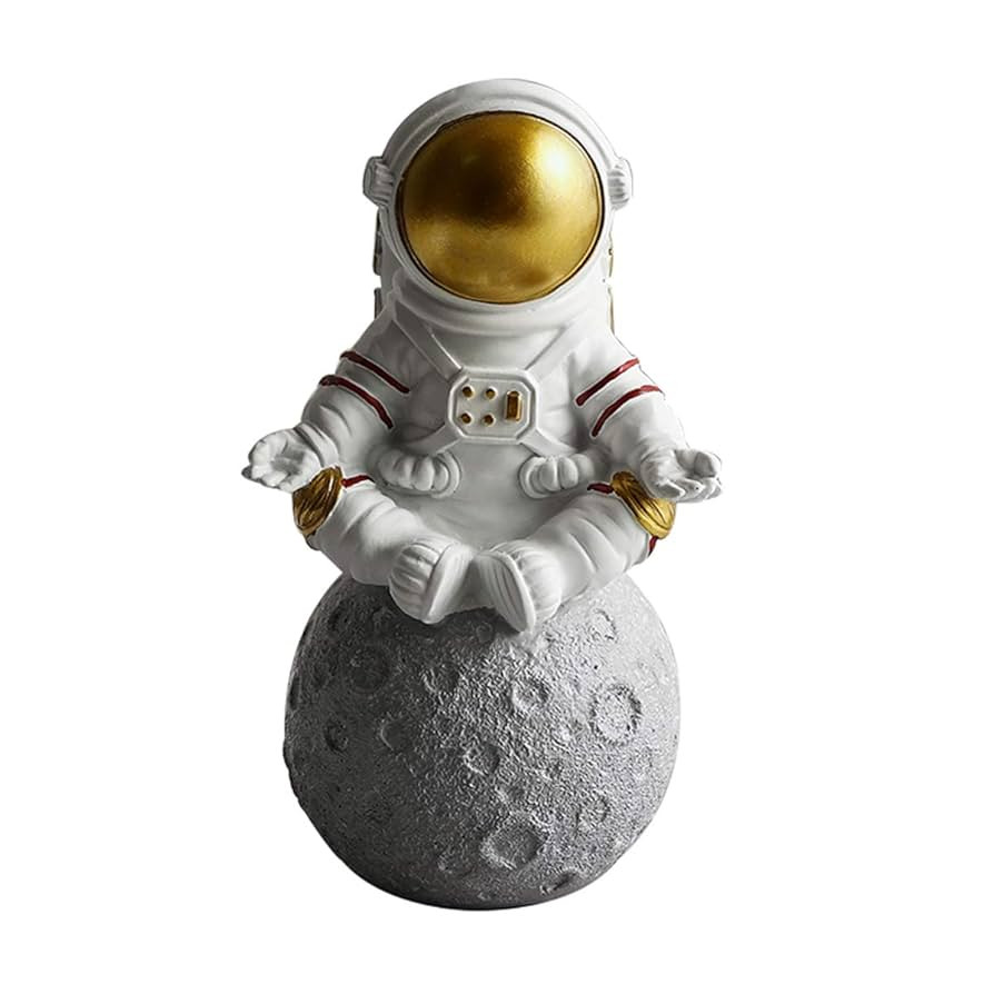 Artgenius 7" Astronaut Figurine Spaceman Statue Arts and Crafts Decor, Meditation Yoga Astronaut ... | Amazon (US)