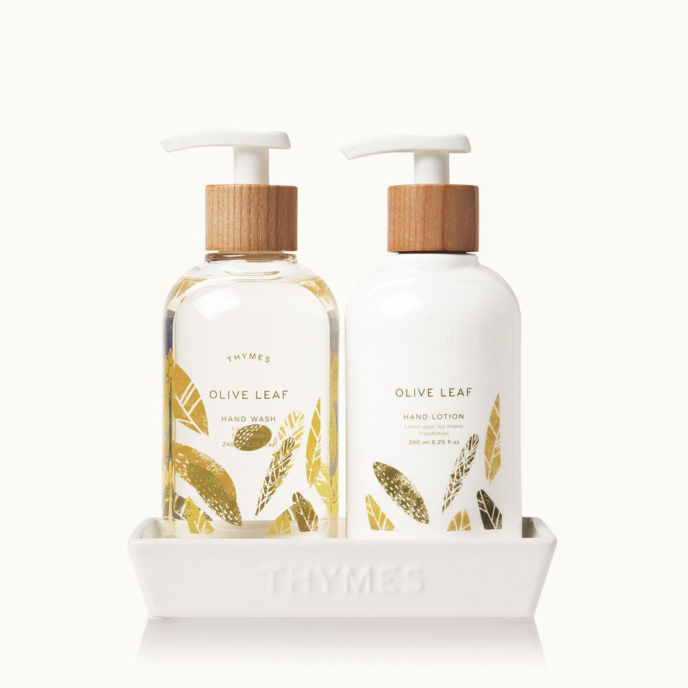 Olive Leaf Sink Set | Thymes | Thymes