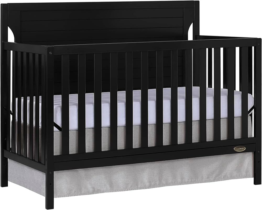 Dream On Me Cape Cod 5-in-1 Convertible Crib, Black , 50x30x44 Inch (Pack of 1) | Amazon (US)