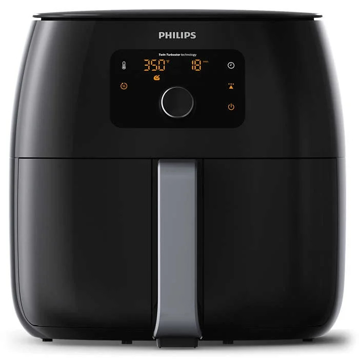New Philips Avance XXL Digital Twin TurboStar Airfryer Black/Silver - HD9650/96 | Walmart (US)