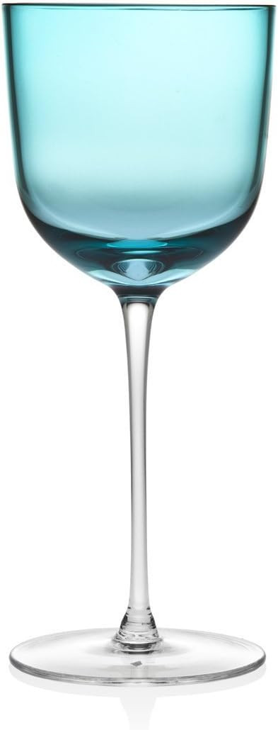 Godinger Silver Art Rondo Set of 4 Sea Blue Goblet | Amazon (US)