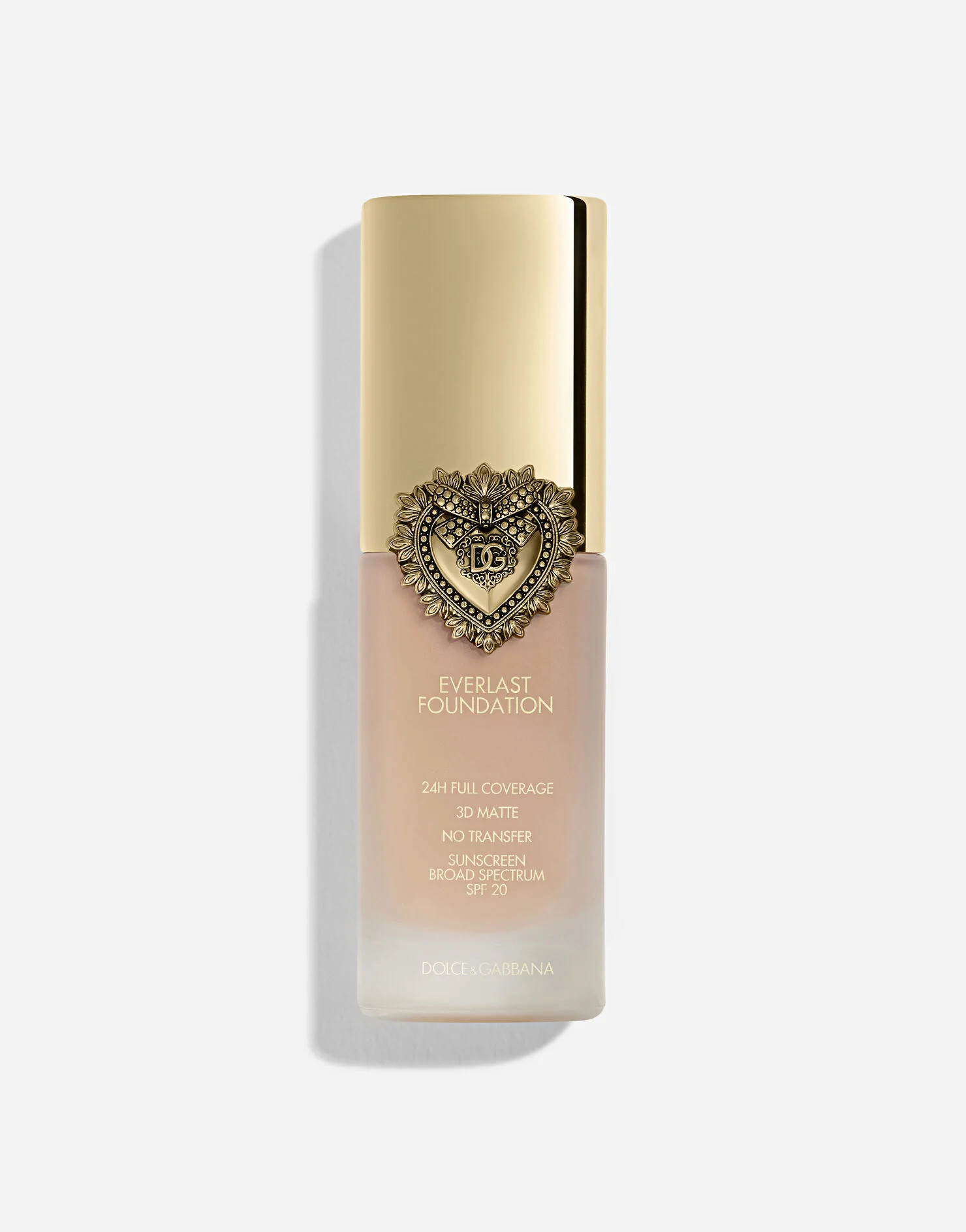 24H Full Coverage 3D Matte  No Transfer Sunscreen Broad Spectrum SPF 20  01N Light - Pink neutral... | Dolce & Gabbana US