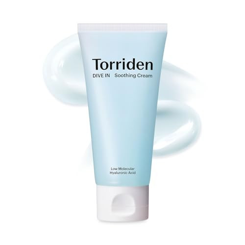 Torriden DIVE IN Hyaluronic Acid Soothing Cream Tube Type 100ml (3.38 fl. oz) | Revitalizing Facial Moisturizer for Sensitive and Dry Skin | Hyaluronic Acid, Panthenol, Allantoin | Amazon (US)