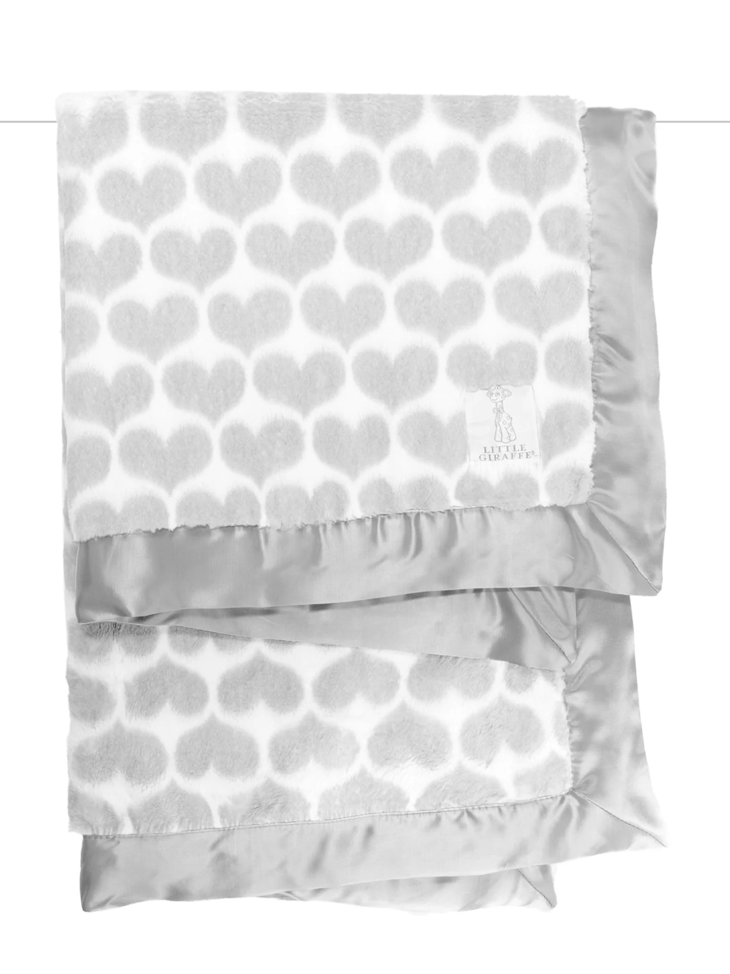 Luxe™ Heart Army Baby Blanket | Little Giraffe