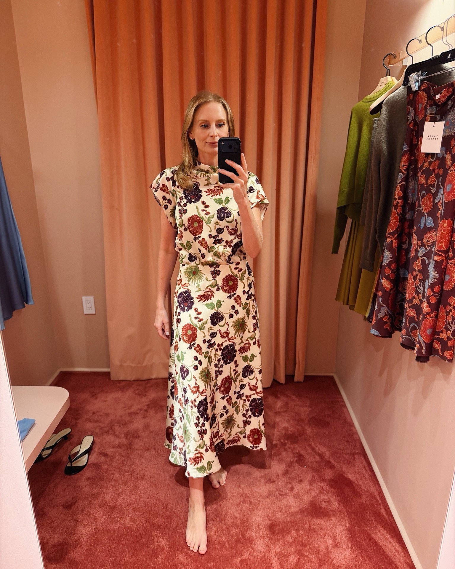 A beautiful, silky set in a rich autumn floral print - comfortable and elegant!