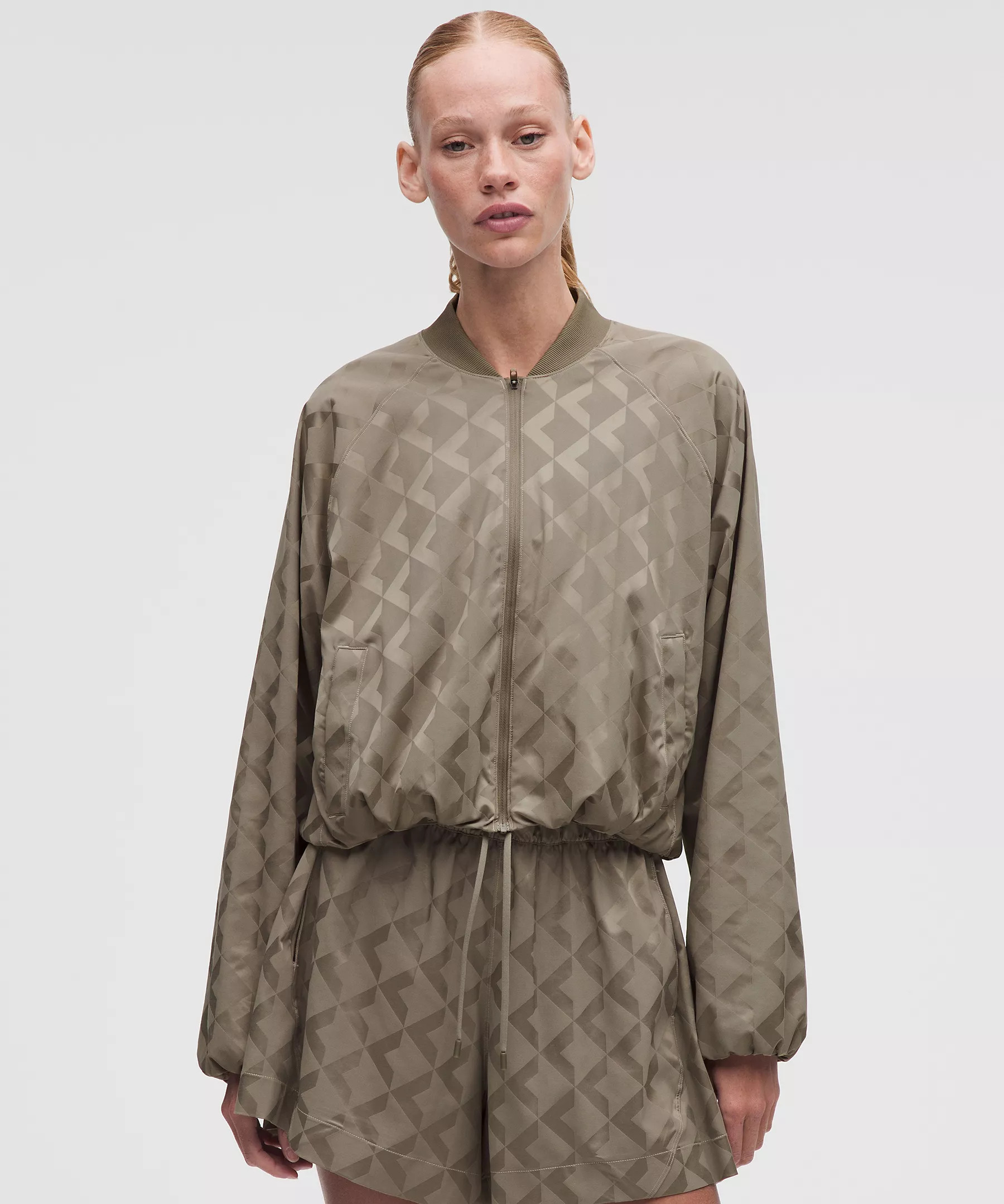 Monogram Satin Track Jacket | Lululemon (US)