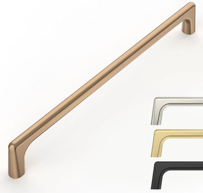 10 Pack Champagne Bronze Cabinet Pulls 8.8 Inch Kitchen Cabinet Handles Cabinet Hardware Kitchen ... | Amazon (US)