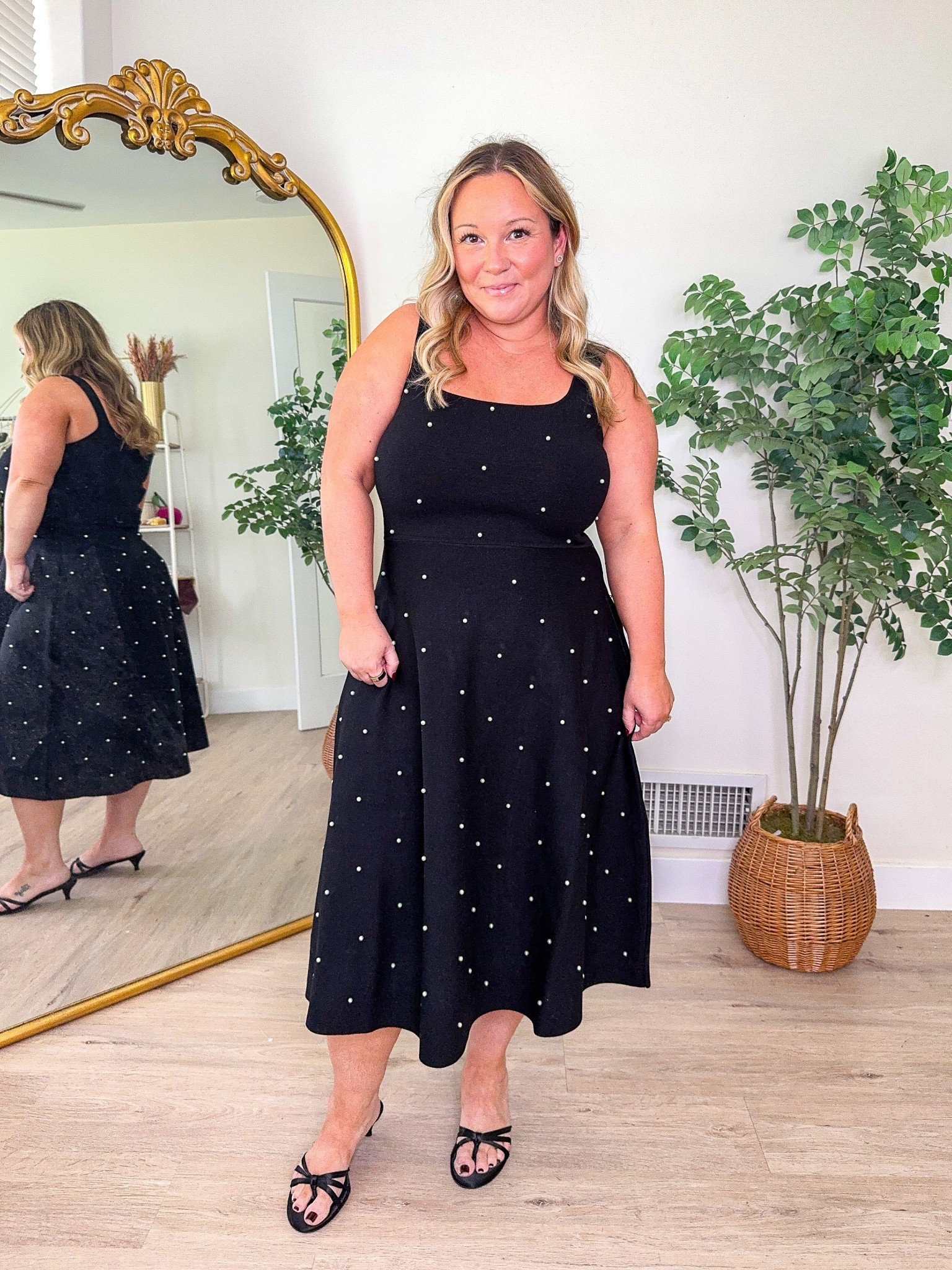 Midsize fall outfit 
This dress is one of my faves! It was restocked from last year and it sold out so fast last year! I’m in a size LARGE! It’s a nice knit material with pearl embellishments! It’s perfect for the holidays too! 

Midsize style, fall dress, holiday dress, Holiday style, Walmart finds, Walmart fashion, party dress, wedding guest dress, fall style, fall outfit 

#LTKFindsUnder50 #LTKSeasonal #LTKMidsize