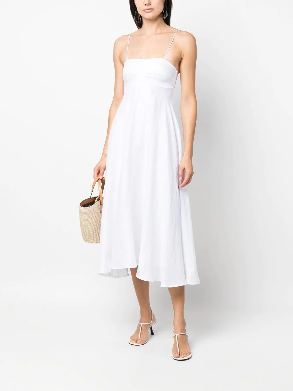 Faithfull The Brand Flared Midi Dress  - Farfetch | Farfetch Global