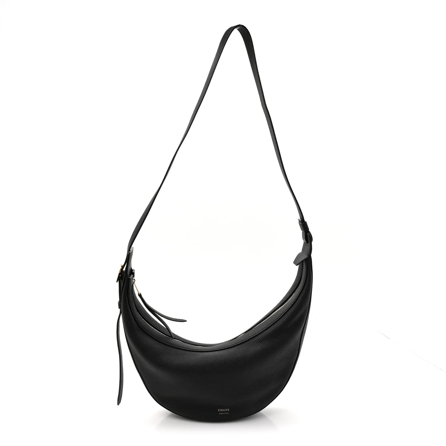 Pebbled Calfskin Augustina Hobo Black | FASHIONPHILE (US)