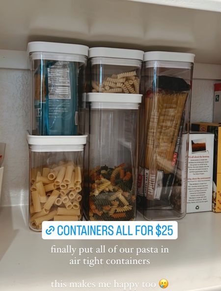 containers for $25 - pantry organization 

#LTKFind #LTKhome #LTKstyletip