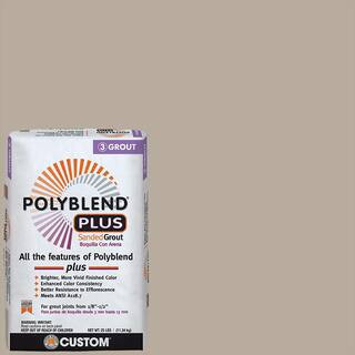 Custom Building Products Polyblend Plus #386 Oyster Gray 25 lb. Sanded Grout PBPG38625 | The Home Depot