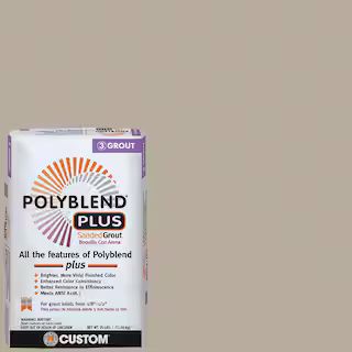 Custom Building Products Polyblend Plus #386 Oyster Gray 25 lb. Sanded Grout PBPG38625 | The Home Depot